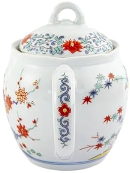 新品　有田焼　錦岩花鳥文 ウーロンポット 金網付 ティーポット 其泉窯　① 錦岩花鳥文【ウーロンポット・金網付】｜有田焼なら賞美堂本店